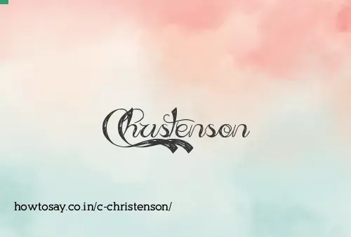 C Christenson
