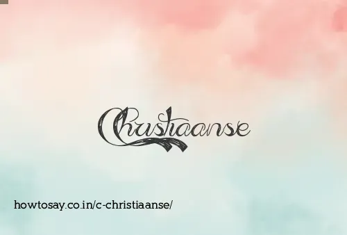C Christiaanse