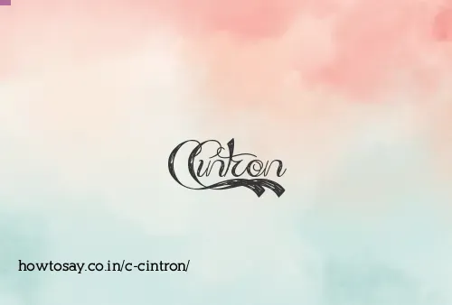 C Cintron