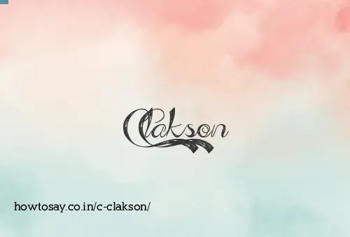 C Clakson