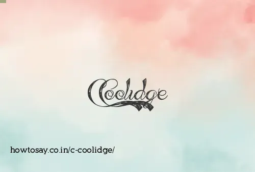 C Coolidge