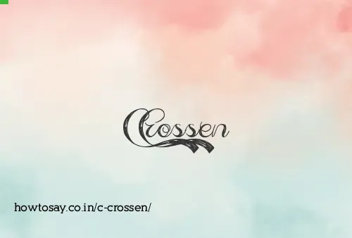 C Crossen