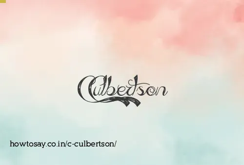 C Culbertson
