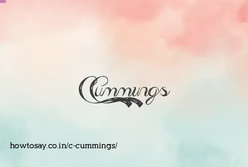 C Cummings