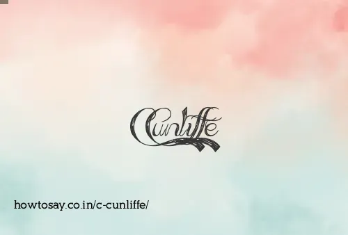 C Cunliffe