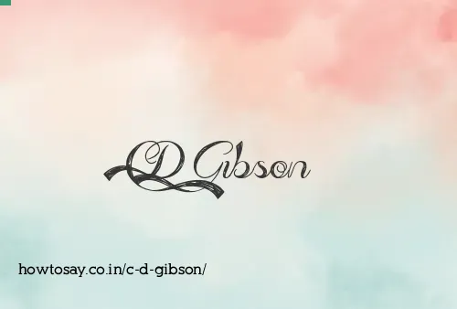 C D Gibson