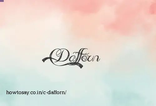 C Dafforn