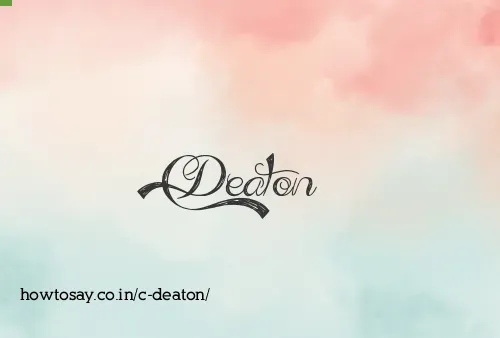 C Deaton