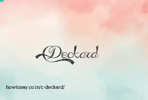 C Deckard
