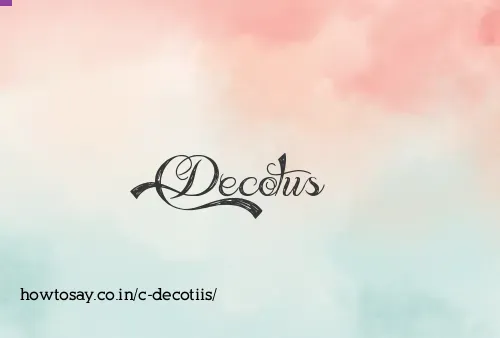 C Decotiis