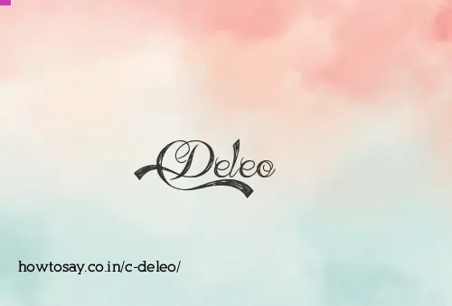 C Deleo