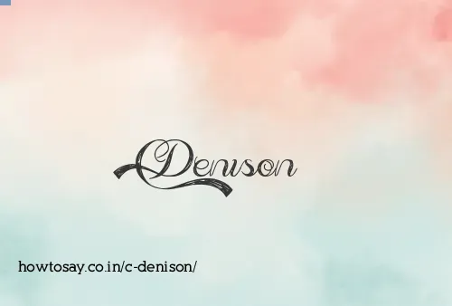 C Denison