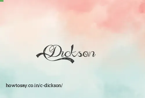 C Dickson