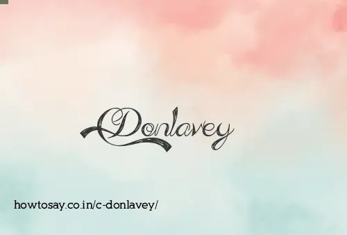 C Donlavey