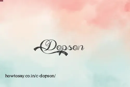 C Dopson