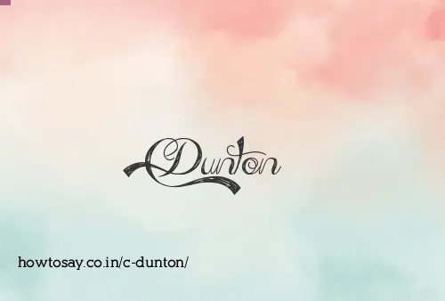 C Dunton