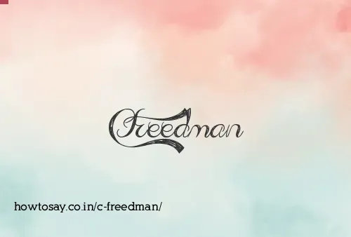 C Freedman