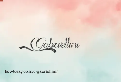 C Gabriellini