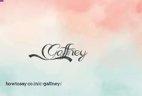 C Gaffney