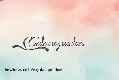 C Galanopoulos