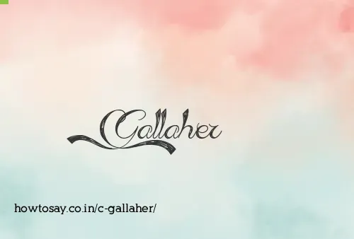 C Gallaher