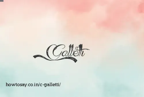 C Galletti