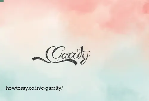 C Garrity