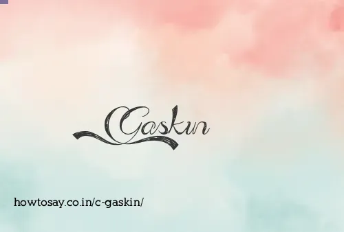 C Gaskin