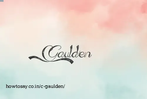 C Gaulden