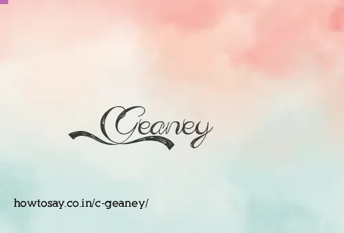 C Geaney