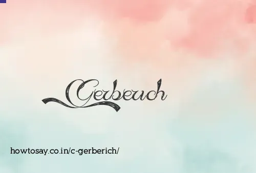 C Gerberich