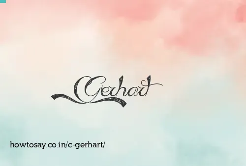 C Gerhart