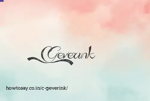 C Geverink