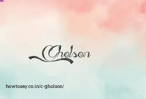 C Gholson