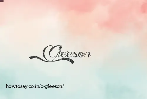 C Gleeson