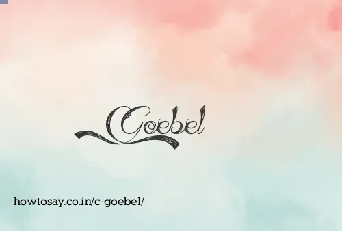 C Goebel