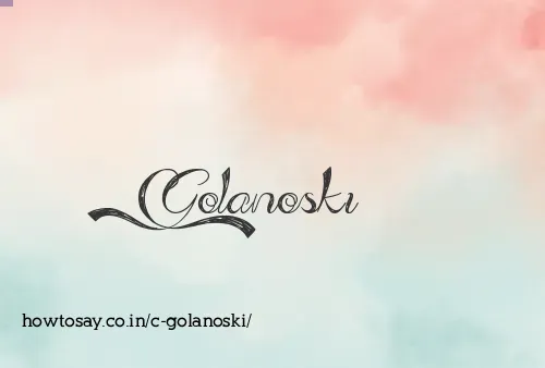 C Golanoski