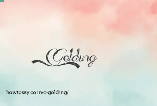 C Golding