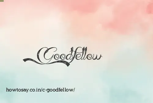 C Goodfellow