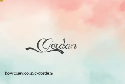 C Gordan