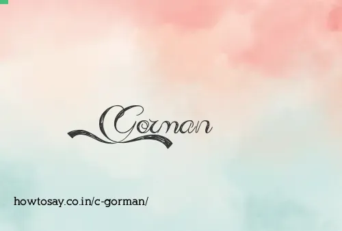 C Gorman
