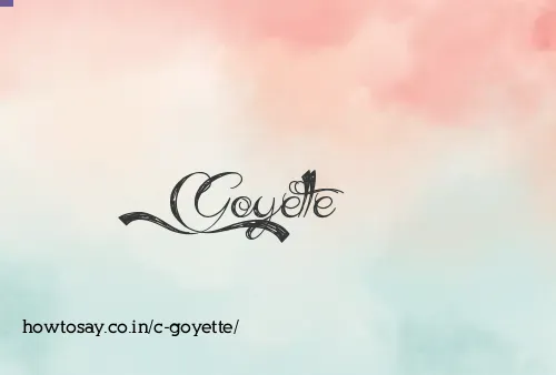 C Goyette