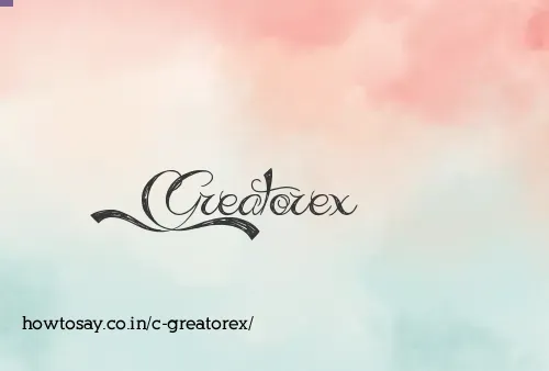 C Greatorex