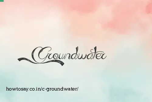 C Groundwater