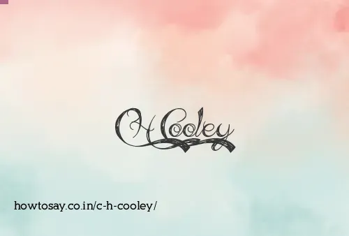 C H Cooley