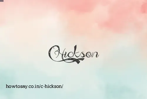 C Hickson