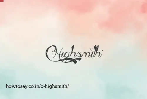 C Highsmith