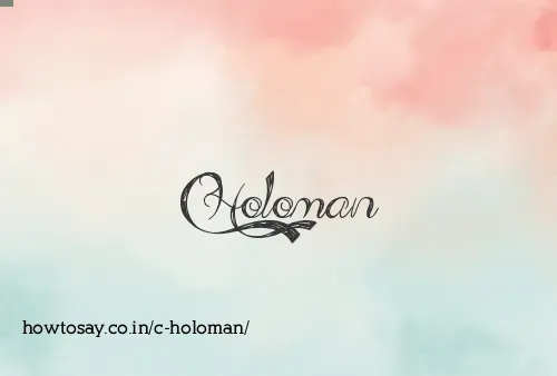 C Holoman