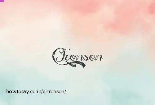 C Ironson
