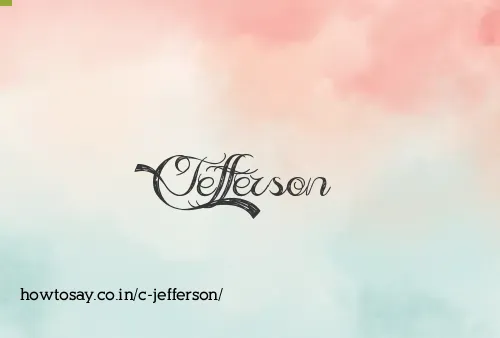 C Jefferson